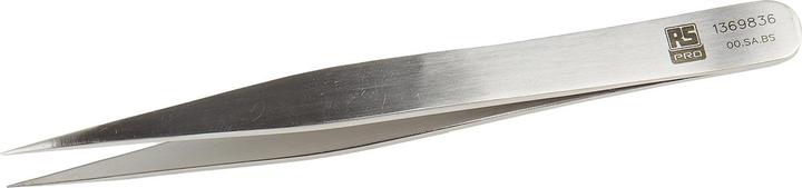 Rs Pro Edelstahl Pinzette Säurebeständig, Spitze Flach, 120 mm