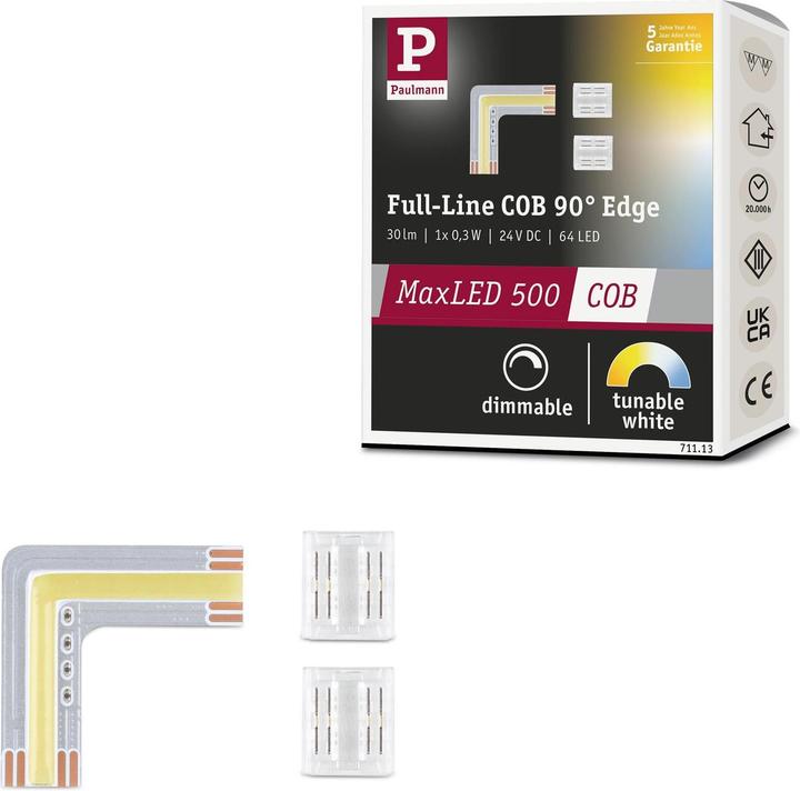 Actual product image Paulmann MaxLED 500 Full-Line COB Stripe corner (White, 3 cm, Indoor)