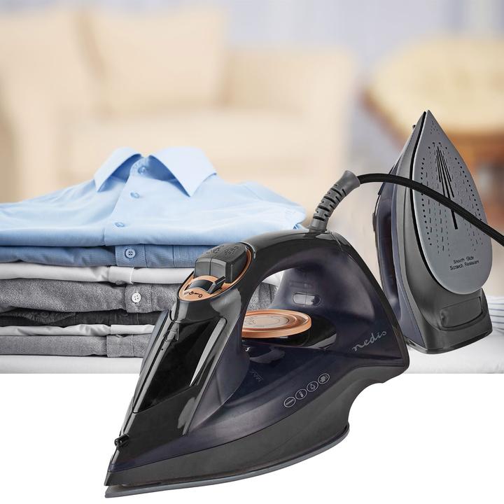 Immagine prodotto Nedis Ferro da stiro | 2200 W | Colpo di vapore | Ceramica | 0,26 l (2200 W, 0.01 g/min)