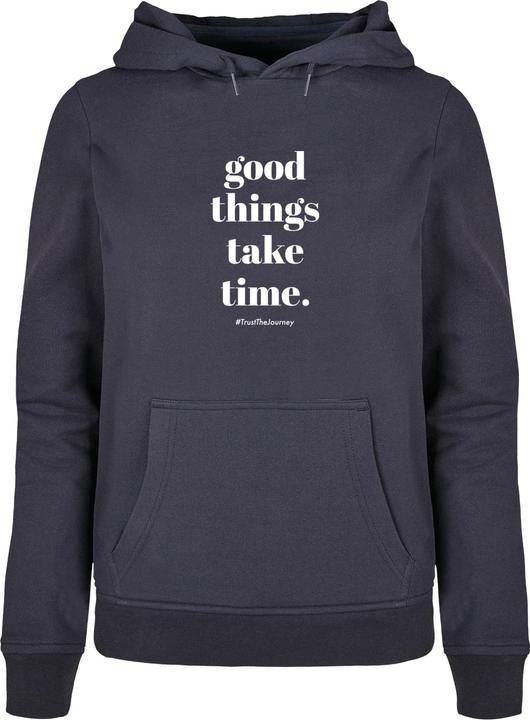 Merchcode Ladies Good Things Take Time Basic Hoody - 117475
