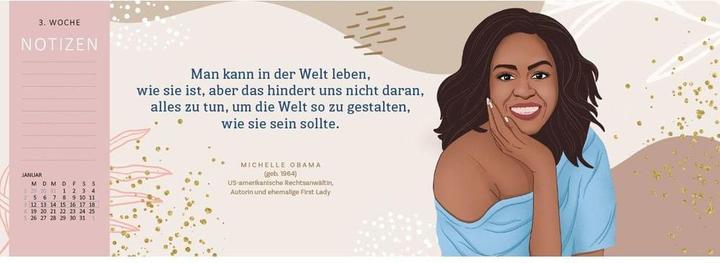 Produktbild Tischkalender Kluge Frauen, die die Welt und uns inspirieren 2026 (30 x 11.5 cm, Harter Einband, Deutsch)