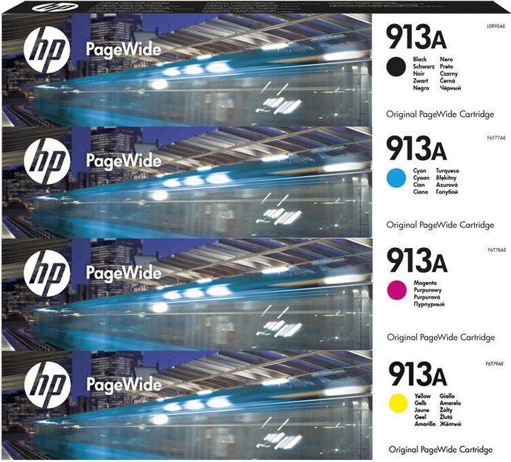 Produktbild HP 4x Original 913A Patronen PageWide Pro 352dw 377dw 452dw 452dwt 477dw 477dwt