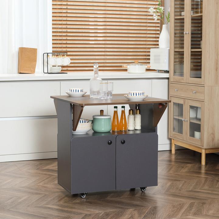 Produktbild Homcom Klapptisch mit 2 umklappbaren Tischseiten (70 x 83 x 75 cm)
