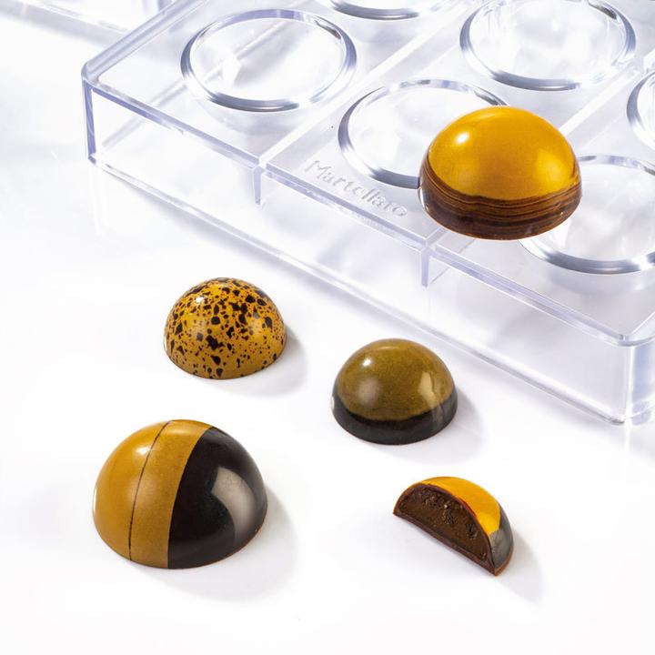 Immagine prodotto Martellato Stampo per cioccolato emisfero, 2 cioccolatini (10 cm)