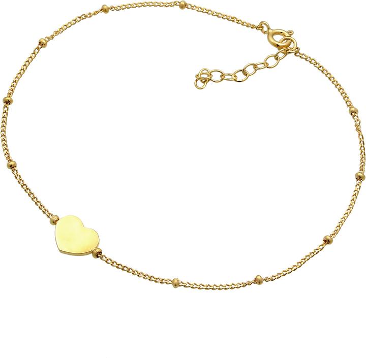 Actual product image Elli Fusskette Herzchen Kugelkette (Sterling Silver, 22 cm)