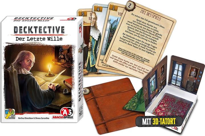 Image du produit Abacus ABA38214 - Decktective - Der letzte Wille, jeu de cartes, pour 1 à 6 joueurs, à partir de 12 ans (Allemand)