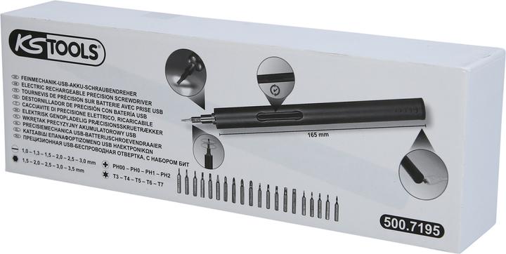 Actual product image KS Tools Werkzeuge-Maschinen GmbH Precision Mechanics USB Battery Screwdriver (500.7195)