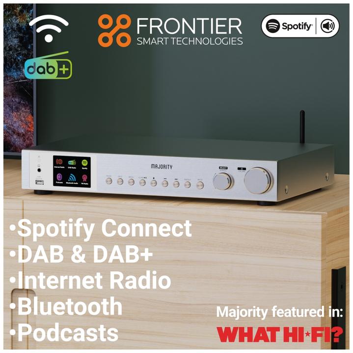 Produktbild Majority Fitzwilliam 3 Silver (Internetradio, DAB+, FM, Bluetooth, WLAN)