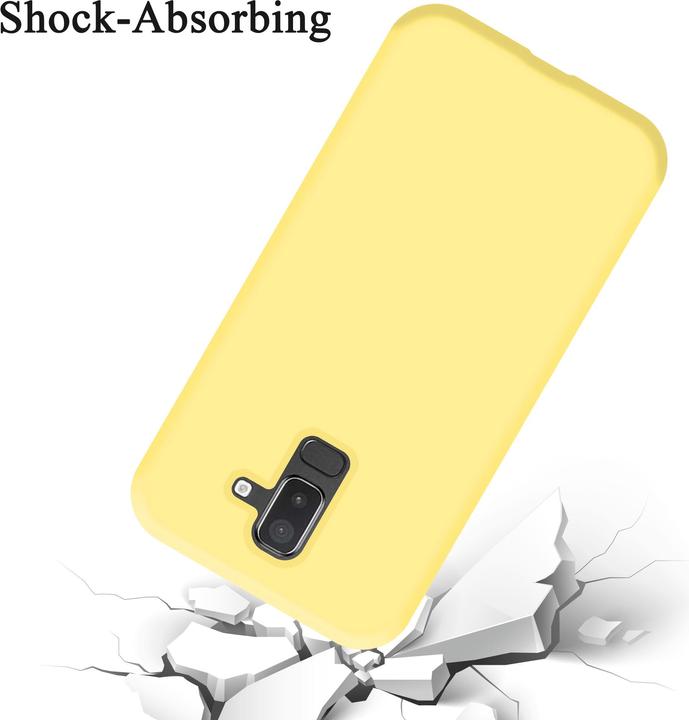 Actual product image Cadorabo TPU Liquid Silicone Case Cover (Samsung Galaxy J8 (2018))