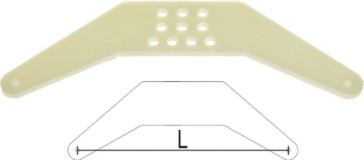 Actual product image Modellbau Lindinger rudder lever gfk 85mm