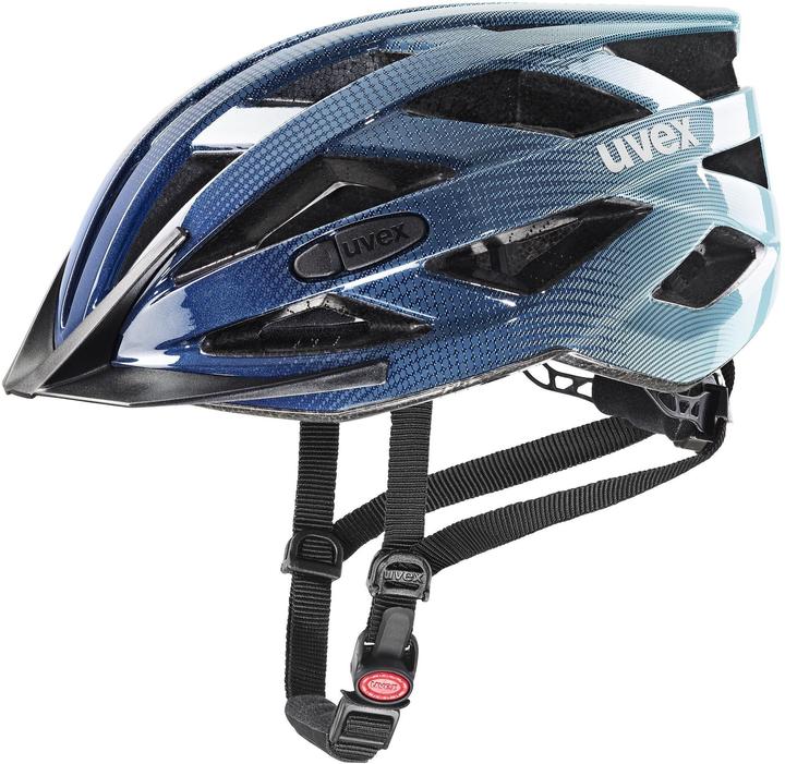 Uvex Sports casco da bicicletta i-vo (taglia: 56-60 cm, 14 deep space/aqua) (56 - 60 cm)