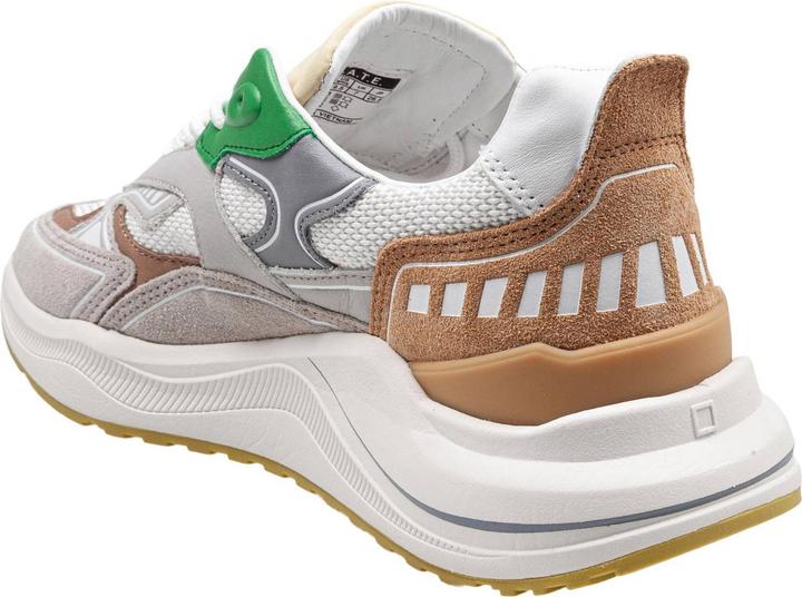 Produktbild D.a.t.e. D.a.t.e fuga sneakers in fabric and suede color white/green (42)