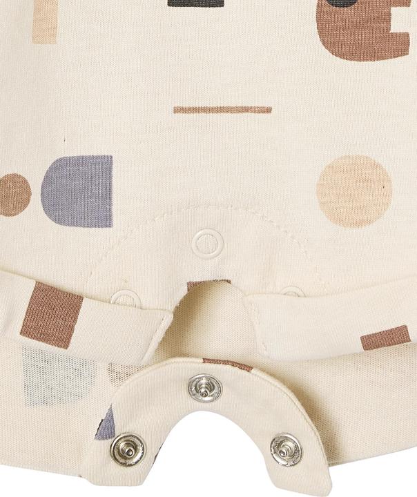 Image du produit Vertbaudet Bio-Kollektion: Gemusterter Baby Kurzoverall (62)