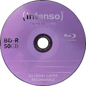 Actual product image Intenso 1x25 BD-R 50GB 6x Speed, Cakebox (25 x)