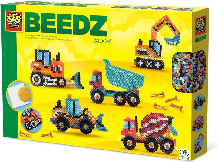 Actual product image Ses Iron-on beads for construction vehicles