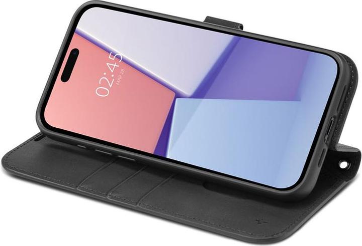 Produktbild Spigen Wallet S Pro Hülle für iPhone 15 Pro – Schwarz (Apple iPhone 15 Pro)