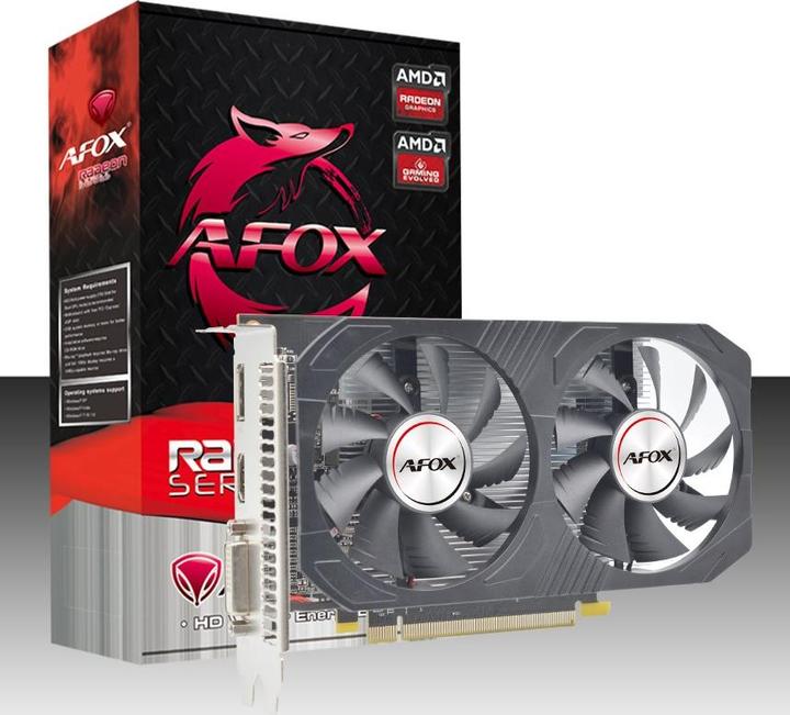 Produktbild AFOX Radeon RX 560 GDDR5 DVI HDMI DP DUAL FAN AFRX560-4096D5H4-V2 (4 GB)