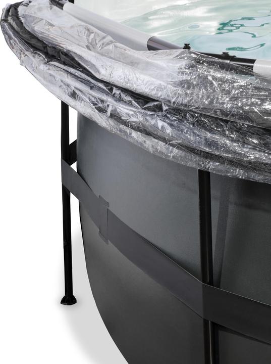 Immagine prodotto Exit Telaio piscina rotonda 488x122 cm con tettoia e pompa di calore (Ø 488 x 122 cm)