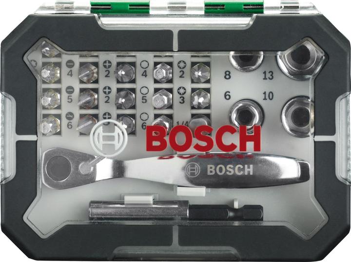 Actual product image Bosch Professional Zubehör Bit set 26 pieces Accessories P (Cross Phillips PH M2, Hexagon socket TX with hole M10, Hexagon socket TX With hole M15, Hexagon socket TX with hole M20)