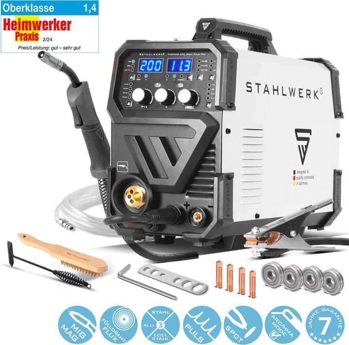 Actual product image Stahlwerk Welding device MIG MAG 200 Spot Puls Pro Combi device with spot function