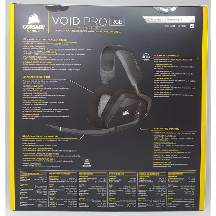 Image du produit Corsair Void Pro RGB sans fil (Sans fil)