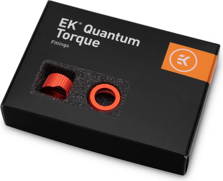 Actual product image EKWB EK-Quantum Torque Compression Ring 6-Pack HDC 12 - Red, Connection,red
