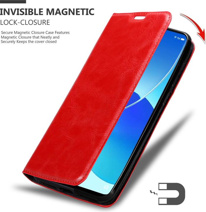 Image du produit Cadorabo Book Invis. Étui magnétique (Oppo Reno 6 5G)