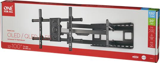Produktbild One for All TV Wandhalterung 100 Solid Turn 120 XL WM 4663 (Wand, 100", 80 kg)