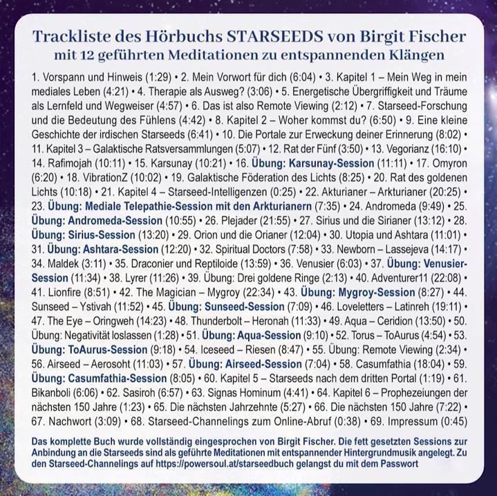 Actual product image Starseeds: Why we are here and where we are going. Transformative messages from distant (Birgit Fischer, German)