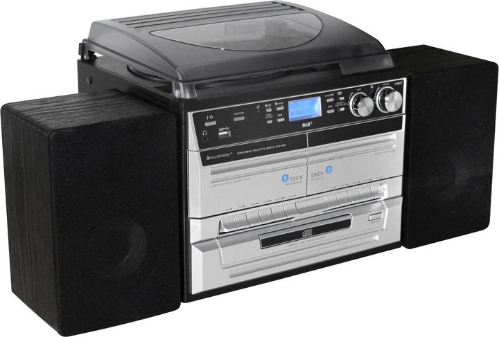 Actual product image Soundmaster MCD5550D (Tape deck, Record player, Bluetooth, CD player, 2x 2.5 W)