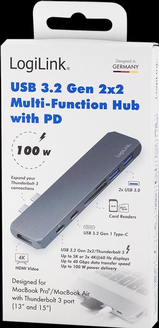 Produktbild LogiLink USB 3.2 (Gen 1) Docking Station (USB-C, 7 Ports)