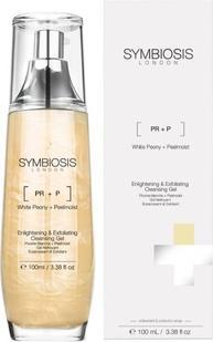 Image du produit Symbiosis White Peony + Peelmoist) Gel nettoyant éclaircissant et exfoliant (Chiffons de nettoyage, 100 ml)
