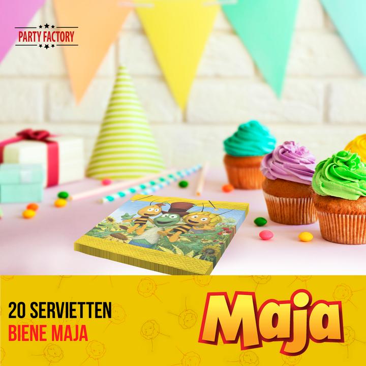 Produktbild Partyfactory Biene Maja (20 x, 33 x 33 cm)