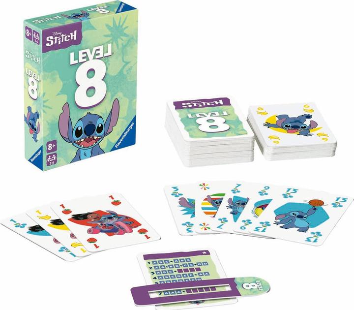 Productafbeelding Ravensburger 24700 - Disney Stitch Level 8 - Het populaire kaartspel voor 2-6 spelers en (Nederlands, Engels)