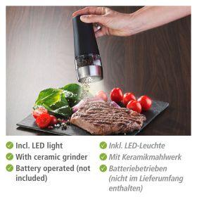 Produktbild Wenko Elektrische Mühle mit LED-Licht (Salz, Pfeffer)