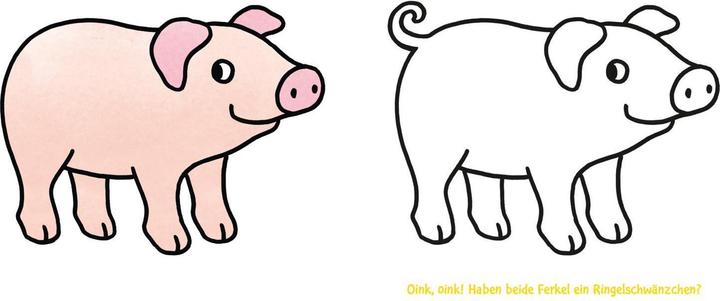 Actual product image The new, thick kindergarten colouring book: With colourful templates and fun troubleshooting