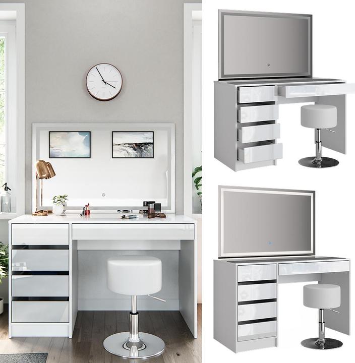 Produktbild Vicco Sherry mit Hocker und Beleuchtung (120 x 55 x 75 cm)