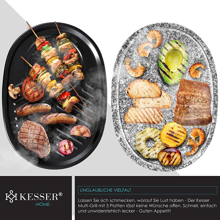 Immagine prodotto Kesser Griglia per raclette 3in1, piastra per grill e piastra per pancake