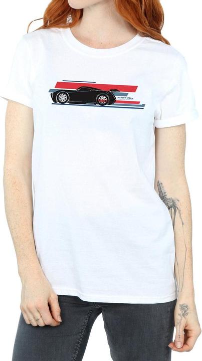 Immagine prodotto Disney Cars Jackson Storm Stripes Maglietta Ampia Donna (M)