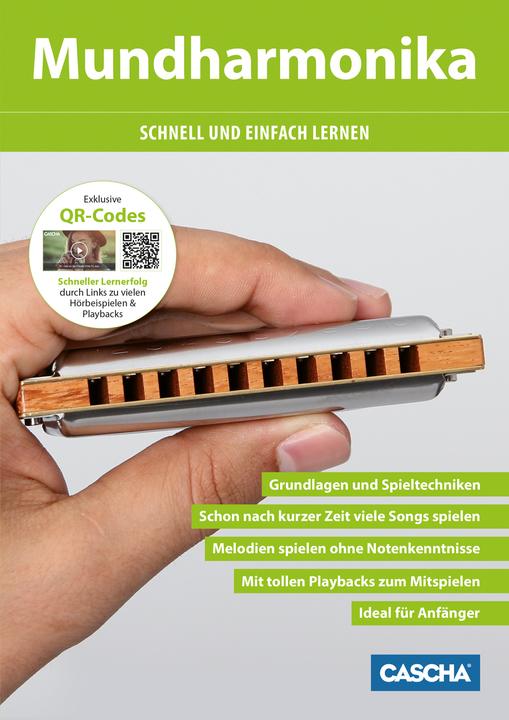 Actual product image Mundharmonika - Schnell und einfach lernen + MP3-CD (German, Cascha, Helmut Hage, 2016)