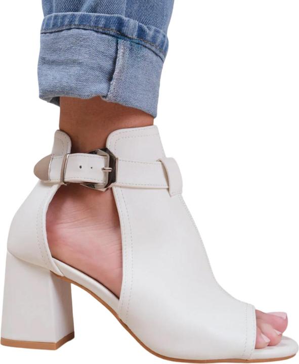 Actual product image Where's That From Womens/Ladies Lisa Open Toe Block Heel High Heels (39)