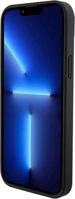 Image du produit Mercedes MEHMP15S23RMMK iPhone 15 6.1" czarny/black hardcase Motif croisé en cuir MagSafe (Apple iPhone 15)