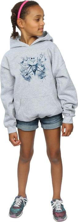 Actual product image Disney Girls Nightmare Before Christmas Paint Spray Carers Hoodie (140, 146)