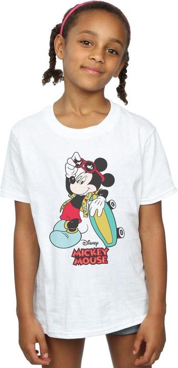 Actual product image Disney Girls Mickey Mouse Skate Dude Cotton T-Shirt (152, 158)