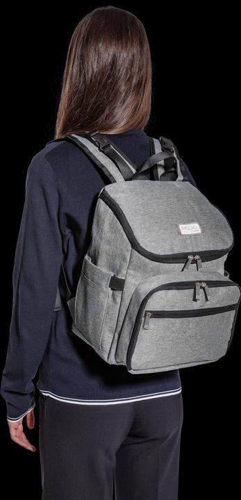 Actual product image Nuvita MOOVO Diaper Backpack Melange Black