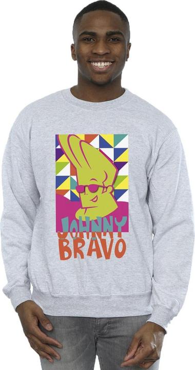 Actual product image Johnny Bravo Mens Multi Triangles Pop Art Sweatshirt (XXL)
