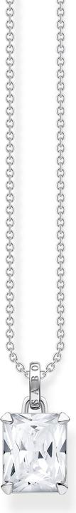 Produktbild Thomas Sabo Kette weisser Stein (925er Silber, 40 - 45 cm)