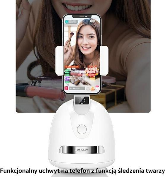 Actual product image Usams Smart Face Tracking Bracket - White
