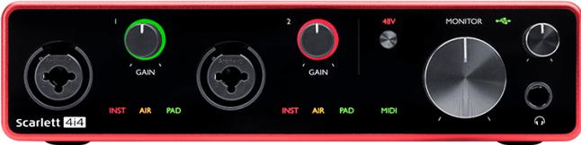 Image du produit Focusrite Scarlett 4i4 3ème gène (USB)