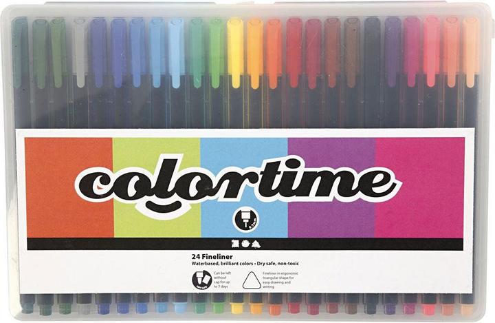 Produktbild Colortime Fineliner (373649) (Mehrfarbig, 24 x)